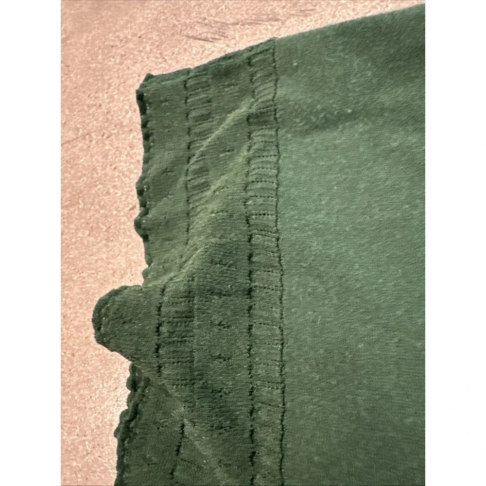 STAUD Dress Green Sz S Marylebone Puff Sleeve Sally Wu Prolo SAMPLE Cozy Sweater - Picture 12 of 13